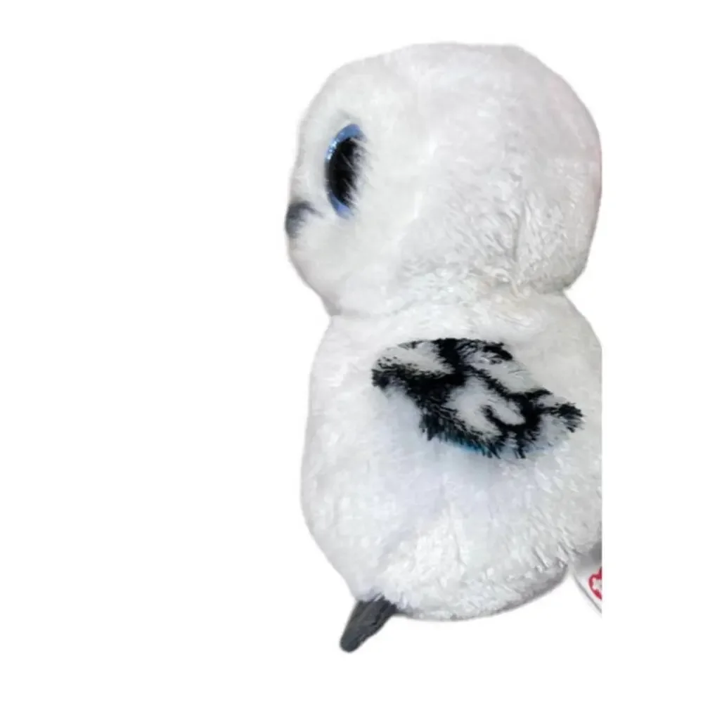 Ty Beanie Boo Spells the white owl blue glitter eyes 6